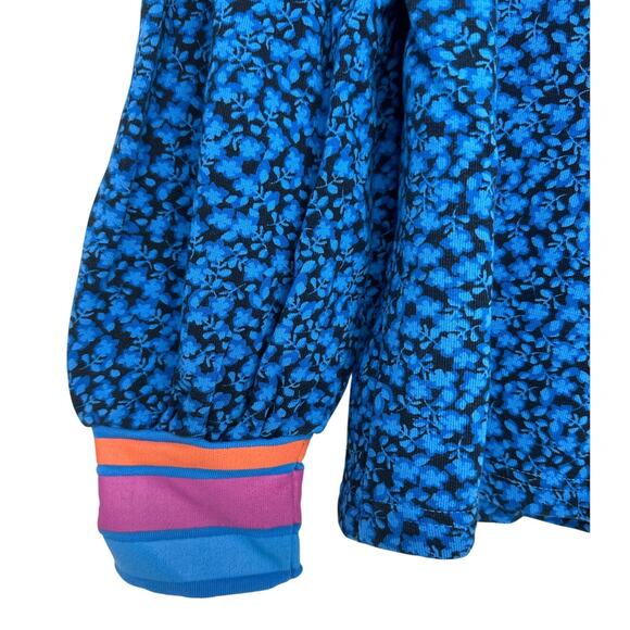 Tuckernuck Addison Bay Sconset Pullover Sweatshirt Blue Floral Size Small - Picture 3 of 7